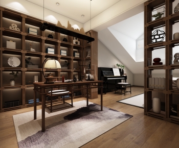 New Chinese Style Study Space-ID:664411073