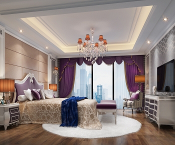 American Style Bedroom-ID:603452926