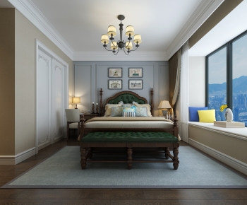 American Style Bedroom-ID:648570067