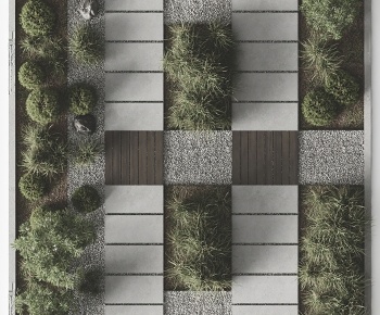 现代景观植物小品3D模型
