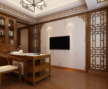 Chinese Style Study Space-ID:990478991