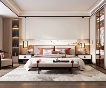 New Chinese Style Bedroom-ID:597016109