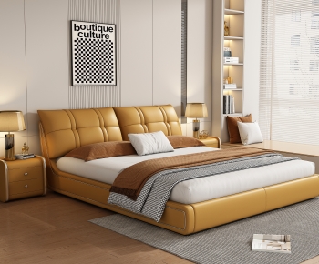 Modern Double Bed-ID:803025962