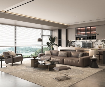 Modern A Living Room-ID:533591037