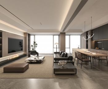 Modern A Living Room-ID:442207106