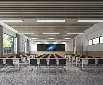 Modern School Classrooms-ID:719527964