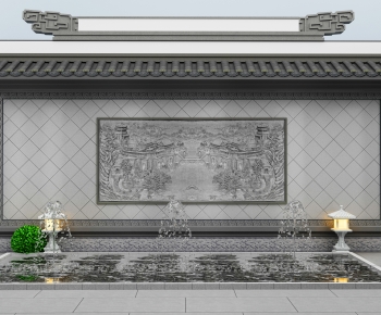 New Chinese Style Landscape Wall-ID:912010785