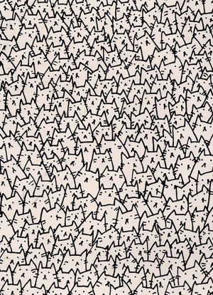 简笔猫咪画-ID:6040290