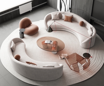 Modern Curved Sofa-ID:704567916