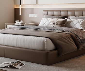 Modern Double Bed-ID:274483923