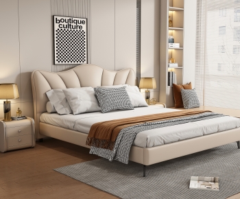 Modern Double Bed-ID:950485943