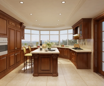 American Style Open Kitchen-ID:563148025