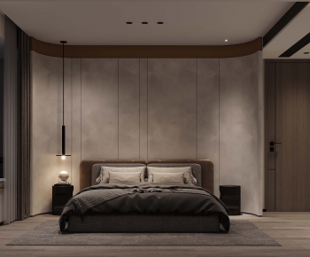 Wabi-sabi Style Bedroom-ID:923012979