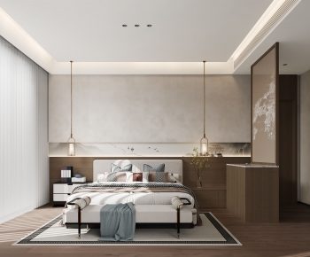 New Chinese Style Bedroom-ID:110378981