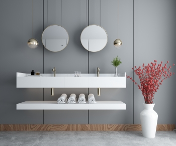 Modern Bathroom Cabinet-ID:383990055