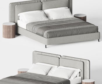 Modern Double Bed-ID:513639937