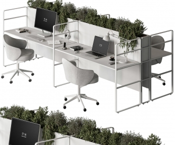 Modern Office Desk And Chair-ID:861448052