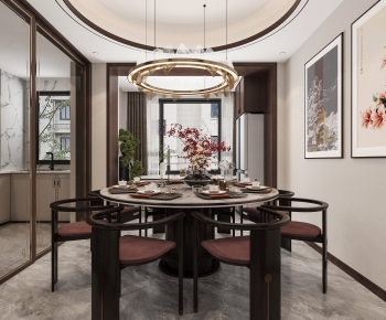 New Chinese Style Dining Room-ID:936808116