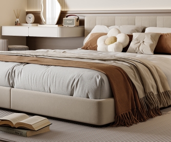 Modern Double Bed-ID:464757925