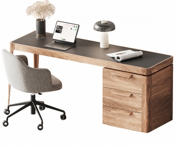 Modern Office Desk And Chair-ID:655607948