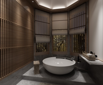 New Chinese Style Bathroom-ID:712149176