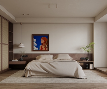 Wabi-sabi Style Bedroom-ID:701092001