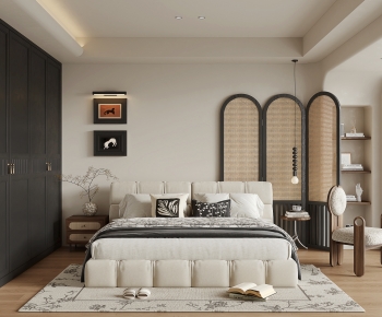 Wabi-sabi Style Bedroom-ID:505029923