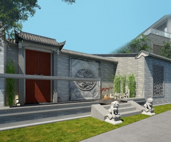 Chinese Style Ancient Architectural Buildings-ID:208760989