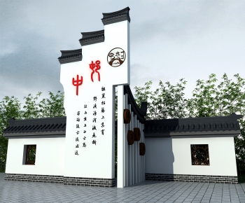 New Chinese Style Landscape Wall-ID:562573911