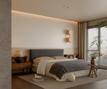 Wabi-sabi Style Bedroom-ID:797394045