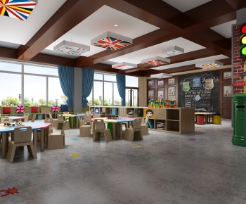 American Style Kindergarten Classrooms-ID:477325925