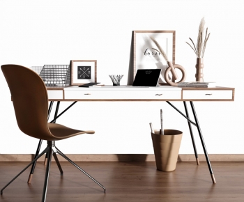 Modern Computer Desk And Chair-ID:934340001