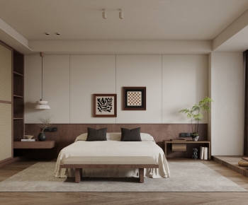 Wabi-sabi Style Bedroom-ID:796274906