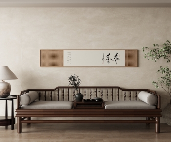 New Chinese Style A Sofa For Two-ID:254293925