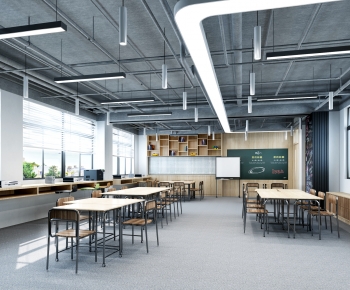 Industrial Style School Classrooms-ID:957318079