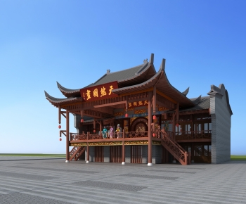 Chinese Style Ancient Architectural Buildings-ID:227844959