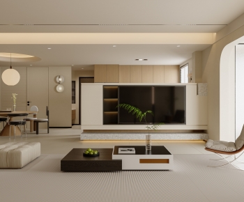 Modern A Living Room-ID:661515008