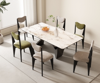 French Style Dining Table And Chairs-ID:839946037