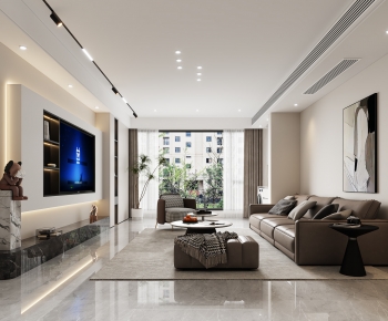 Modern A Living Room-ID:969132906