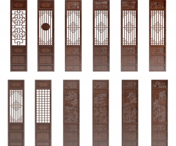 New Chinese Style Wooden Screen Partition-ID:105382929