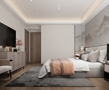 New Chinese Style Bedroom-ID:347750222