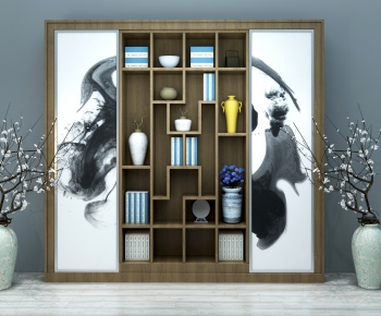 New Chinese Style Bookcase-ID:243572956