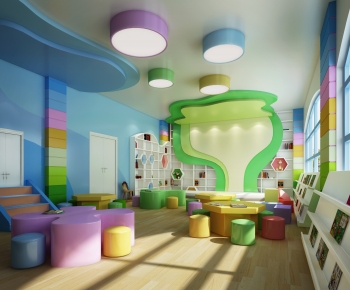 Modern Children's Reading Room-ID:931633007