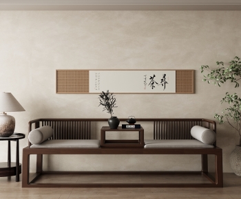 New Chinese Style A Sofa For Two-ID:700988053