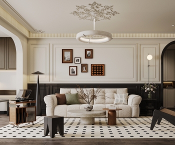 French Style A Living Room-ID:321109068