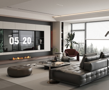 Modern A Living Room-ID:255414965