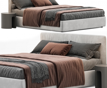 Modern Double Bed-ID:804117922