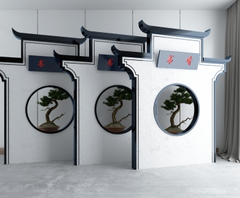 New Chinese Style Decorated Archway-ID:348297127