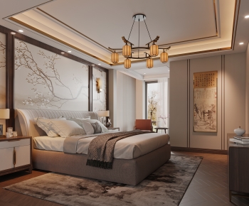 New Chinese Style Bedroom-ID:210149327