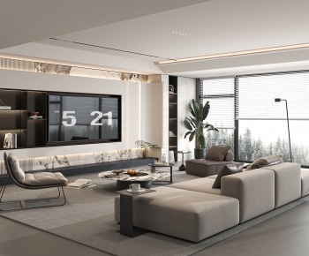 Modern A Living Room-ID:348854061